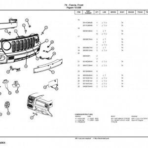 Jeep MK 2007 2008 Compass Patriot MOPAR Parts Catalog 223